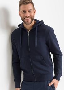 Lot de 2 sweats à capuche zippés - pétrole - taille 48/50 (M) avec coton - bonprix