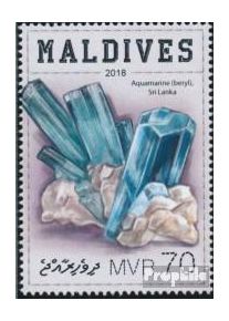 Maldivas 7482 (completa. edición) nuevo con goma original 2018 mineral