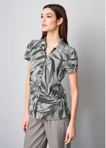 Bluse mit grafischem Druck in offwhite - Alba Moda