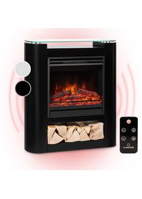 Klarstein Studio 5 Arc, elektrický krb, 1800 W, LED plamene, ventilátor, diaľkové ovládanie
