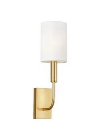 Elstead Lighting Wandleuchte , Messingfarben , Metall , 14.3x35.9x10.2 cm , Grüner Punkt, RoHS , Lampen & Leuchten, Leuchtenserien