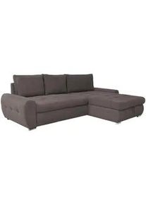 Livetastic Eckschlafsofa , Braun , Textil , Füllung: Schaumstoff , 277x175 cm , Made in Eu , Schlafen auf Sitzhöhe, Rücken echt, Armlehnen seitenverkehrt montierbar , Wohnzimmer, Sofas & Couches, Schlafsofas, Sonstige Schlafsofas