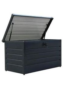 Kissenbox , Anthrazit , Metall , 120x61x62 cm , Deckel, Deckel aufklappbar, absperrbar , Gartenzubehör, Kissenboxen