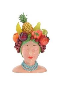 Ambia Home Vase , Multicolor , Kunststoff , Frucht , 23x36.7x21.2 cm , zum Stellen , Dekoration, Vasen