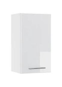 VICCO Badschrank Fame-Line Weiß Hochglanz 40 x 72 cm , Weiß Hochglanz, Weiß , Holzwerkstoff , Rechteckig , 40x72x34.1 cm , Badezimmer, Badezimmerschränke, Hängeschränke