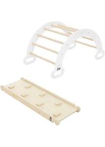 Joyz Kletterbogen mit Rutschbrett , Weiß , Holz , 52x45.5x94 cm , Spielzeug, Kinderspielzeug, Sonstiges Spielzeug