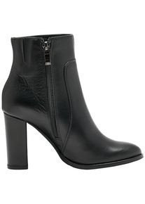 Fenia, Damen, Boots + Stiefel, Stilvolle Damen-Stiefeletten mit Komfort-Blockabsatz und Reissverschluss, Schwarz, (36)