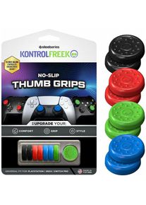 SteelSeries No-Slip Thumbgrip 8-pack - UNI (Xbox 360, Xbox Series S, PS4, PS3, PS5, Xbox One S, Xbox Series X), Gaming Controller Zubehör, Mehrfarbig