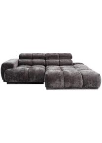Mid.you Ecksofa , Anthrazit , Textil , L-Form, Ottomane rechts , 239x150 cm , Made in EU , Stoffauswahl, seitenverkehrt erh&auml;ltlich , Wohnzimmer, Sofas & Couches, Wohnlandschaften, Ecksofas