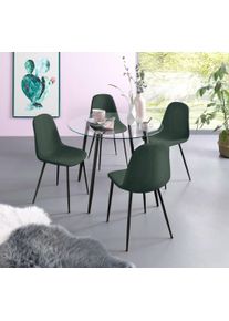 Inosign Essgruppe »Danny-Miller« Set in grün, Größe B/H/T: 100 cm x 76 cm x 100 cm