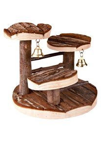 L15xL14xH14cm Albero da arrampicata per criceti in legno naturale