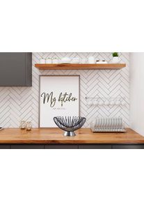 Kayoom Dekoschale »Malibu 225« in silberfarben, Größe Ø 30 cm