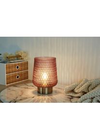 Pauleen Tischleuchte »Rose Glamour« E27 1 Stk. E27 in rosa, Größe Ø 16 cm Höhe: 21 cm