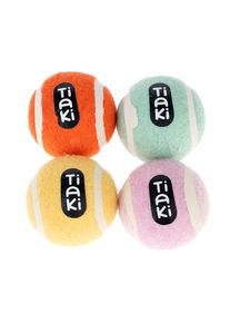 Lot de 4 balles de tennis pour chiens de TIAKI env. &Oslash; 5 cm, pour chien