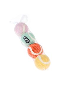 Lot de 4 balles de tennis pour chiens pour chien de TIAKI env. Ø 6,3 cm, pour chien