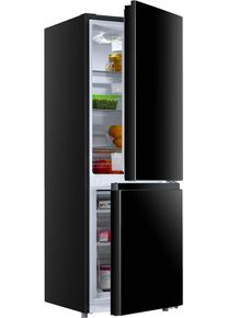 Hanseatic Kühl-/Gefrierkombination »HKGK14349BB« 143 cm hoch 49,5 cm breit in silberfarben, Größe 0