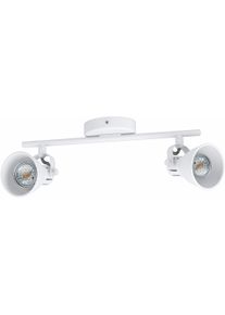 Eglo Deckenspot »SERAS 1« GU10 Warmweiß LED Deckenleuchte, LED Deckenlampe, weiß, Leuchtmittel inkl. in weiß