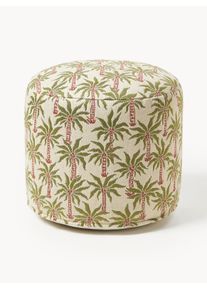 Palais Håndlavet indendørs og udendørs puf Laura Grøn Syntetisk fiber Ø 50 x H 40 cm