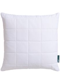 f.a.n. Fan Microfaserkissen »Stützendes Kopfkissen Komfort Plus XXL-Warm in weiß, Größe B/H/L: 80 cm x 80 cm
