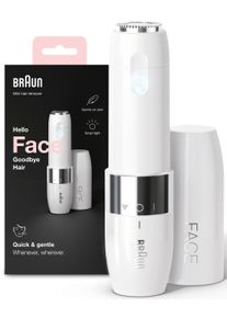 Braun Elektrogesichtshaarentferner »FS1000 Face Mini-Haarentferner« 1 Stk. Aufsätze ideal für unterwegs, mit Smartlight in weiß