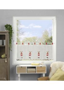 Home Wohnideen Scheibengardine »RUDOLF« Schlaufen 1 Stk. tlg. HxB: 45x120 in rot