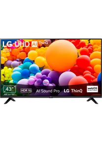 LG LED-Fernseher »43UT73006LA« 108 cm/43 Smart-TV in schwarz, Größe 43