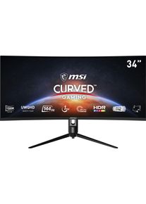 MSI Curved-Gaming-LED-Monitor »Optix MAG342CQR« 86 cm/34 ′′ 3440 x 1440 px UWQHD 1 Reaktionszeit 144 Hz höhenverstellbar, 3 Jahre Herstellergarantie..