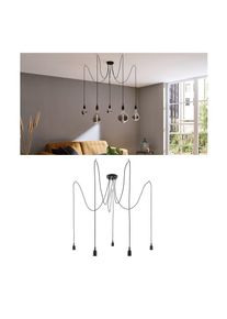 Paulmann Pendelleuchte »Neordic Ketil max.5x60W Schwarz 230V Silikon/Metall« E27 1 Stk. E27 in schwarz, Größe Ø 15 cm