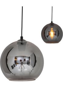 Näve Näve Pendelleuchte »Vaso« E27 1 Stk. Rauchglas in grau, Größe Ø 25 cm Höhe: 125 cm