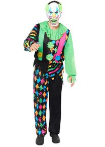 Amscan Horror neon clown men's costume