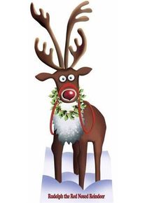 Présentoir en carton Rudolph 1,8 m