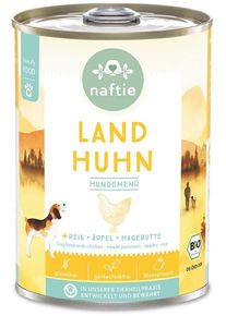 naftie Land Huhn Bio Nassfutter, 12x400g