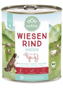 naftie Wiesen Rind Bio Nassfutter, 6x800g