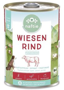 naftie Wiesen Rind Bio Nassfutter, 12x400g