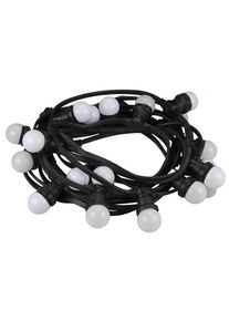 HQ Power Guirnalda ligera, 20 lámparas LED de colores, E27, para uso interior y exterior, 11 m