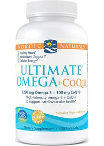 Nordic Naturals Ultimate Omega + CoQ10, 120 Softgels, Lemon