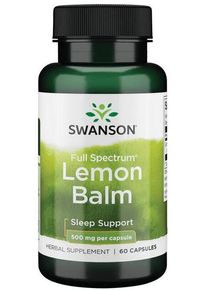 Swanson Full Spectrum Lemon Balm 500 mg, 60 Kapseln