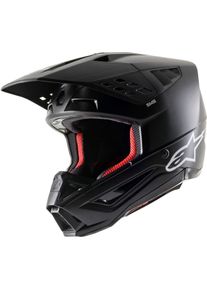 Alpinestars S-M5 Solid, motocross helmet , color: Matt-Black , size: S