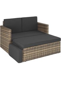 TecTake Divano lounge in rattan Corfù - naturale - 403688