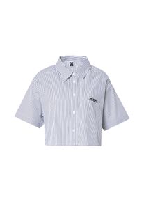 Karo Kauer, Damer, Bluse, Bl&aring; / Sort / Hvid, St&oslash;rrelse 38