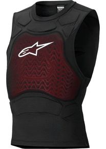 Alpinestars Bionic Plasma LT, chaleco protector , color: Negro/Rojo , tamaño: XL