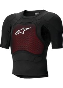 Alpinestars Bionic Plasma LT, chaqueta protectora manga corta , color: Negro/Rojo , tamaño: S