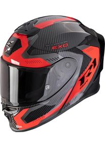 Scorpion EXO-R1 Evo Carbon Air Propel, full face helmet , color: Black/Red/Grey , size: XXL