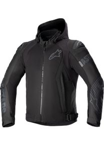 Alpinestars Zaca Air, textile jacket waterproof , color: Black/White/Neon-Red , size: 4XL