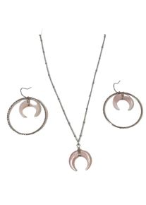 PURELEI Jewellery Set Women, One Size, silver-colored
