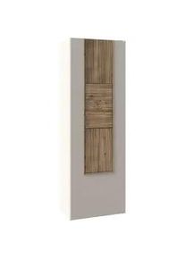 Voglauer Garderobenschrank , Taupe, Eichefarben , Holz , Wildeiche,Eiche , furniert, massiv, mehrschichtige Massivholzplatte (Tischlerplatte),massiv , 2 Fächer , 63.8x194x42 cm , Goldenes M, Made in Austria , griffloses Öffnen, individuell planbar , Garderobe, Garderoben-Sets & Garderoben-Serien, Garderoben-Serien
