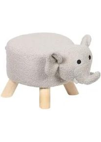 Kesper Kinderhocker , Hellgrau , Textil , Kiefer , Elefant , 47x25x25 cm , FSC 100% , Spielzeug, Sonstiges Spielzeug
