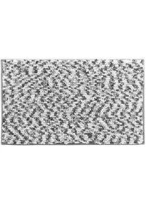 Douceur d ́intérieur Badematte Friza 45/75 cm , Grau , Textil , 45x75 cm , Badtextilien, Badematten