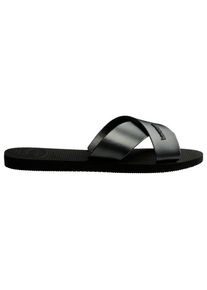 Havaianas Women's Aqua Metallic Sandals Women (33/34, black)