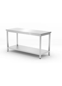 Mesa de trabajo Hendi Kitchen Line con estante base 1600x600x850mm